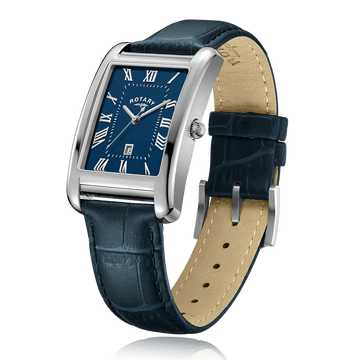 Rotary Men's Dress Watch with Blue Leather Strap | GS05750/66 | Time Watch Specialists